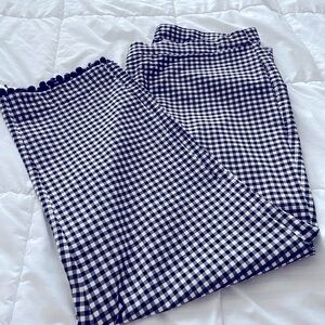 Black and white plaid pants 18